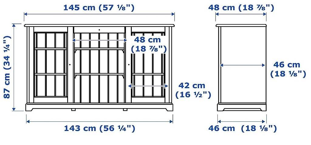 Ikea Commodes: IKEA Liatorp Sideboard - Glastüren – D'occasion à Ramlinsburg par flo_mbk7 2