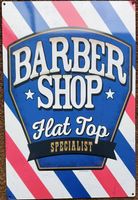 Blechschild Barbershop