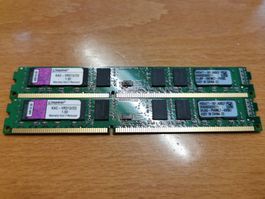 2 Stk. 2GB DDR3 1333MT/s Non-ECC Unbuffered DIMM