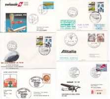 47 Stk. CH Flugpost Briefe ab 1981, Swissair etc.