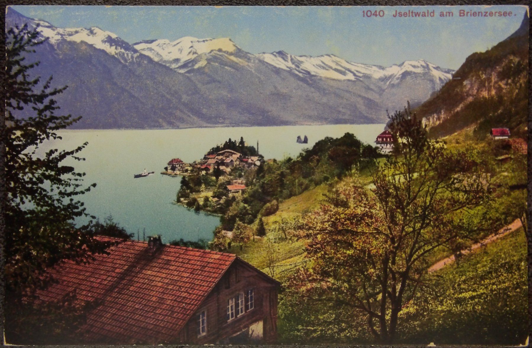 Cartoline postali: Iseltwald am Brienzersee  -  alte Ansichtskarte – Usato da Röthenbach i. E. venduto da Heureka5