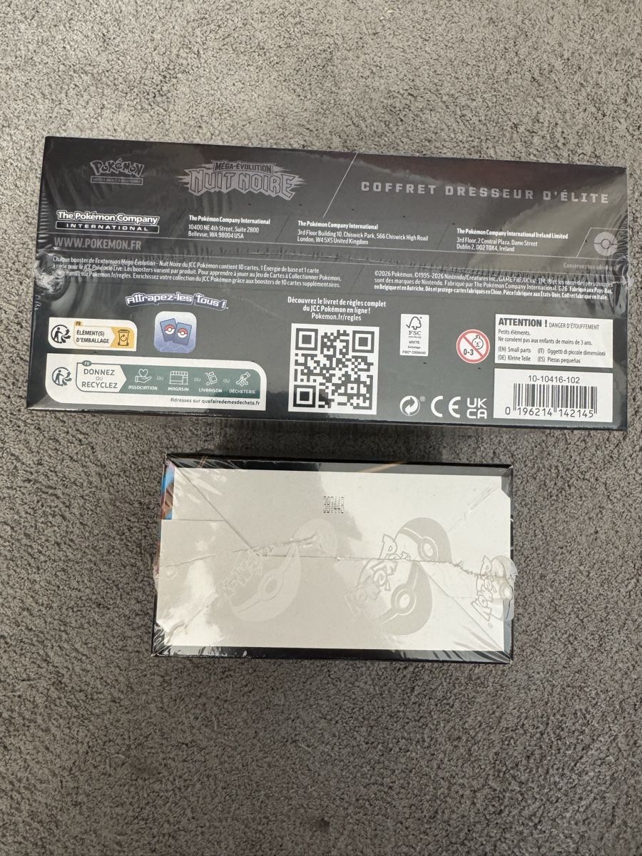 Pokémon Carte collezionabili: Pokémon ETB + Display Méga-Evolution Nuit Noir Scellés - FR – Nuovo e nell'imballaggio originale da Miège venduto da Mickit92 5