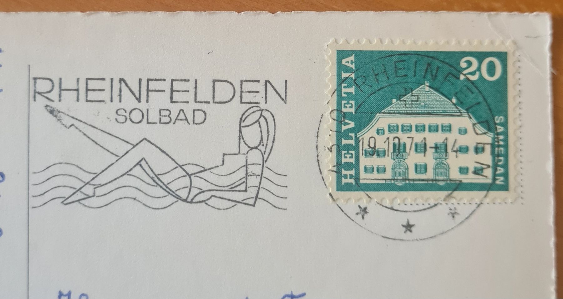 Cartoline postali: Sanatorium Rheinfelden 1971 – Usato da Ebikon venduto da Donar50 1