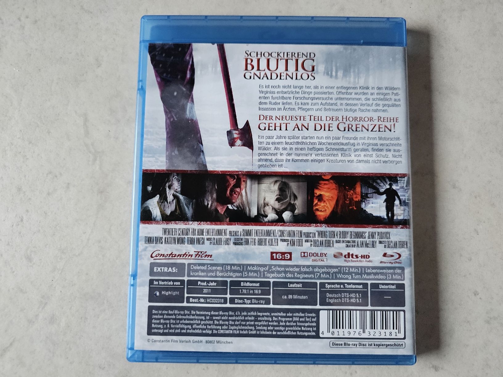 Alle DVDs: Wrong Turn 4  -  Bloody Beginnings  /  Bluray – Gebraucht aus Schneisingen von backstore24 1