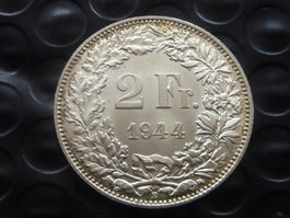 2 Fr. 1944  Unz. / Stgl.