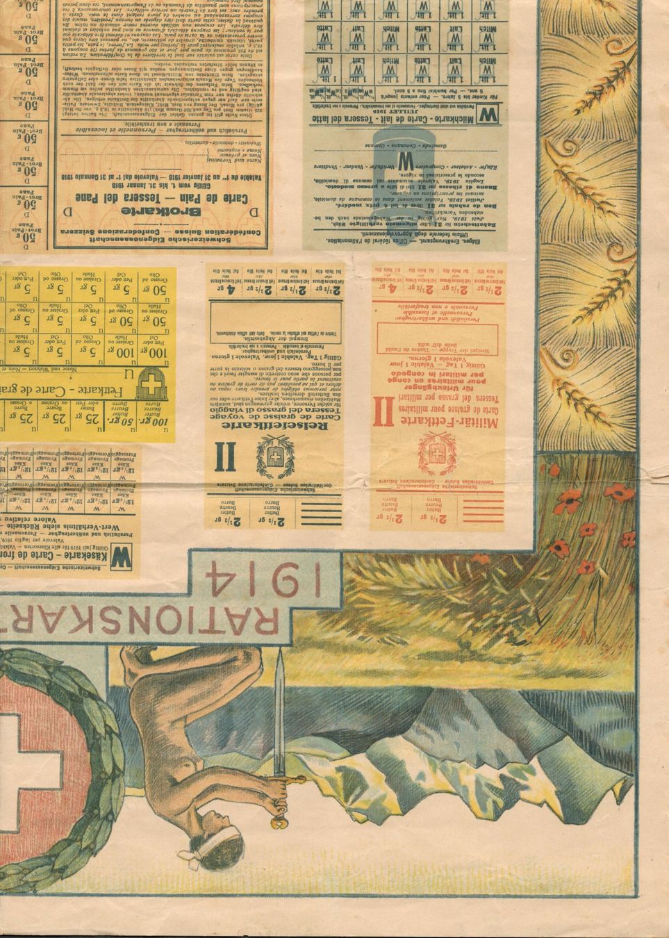 Foto & Immagini: Rationenkarte 1914 - 1919, Plakat – Usato da Wettingen venduto da Jodokandrea 3