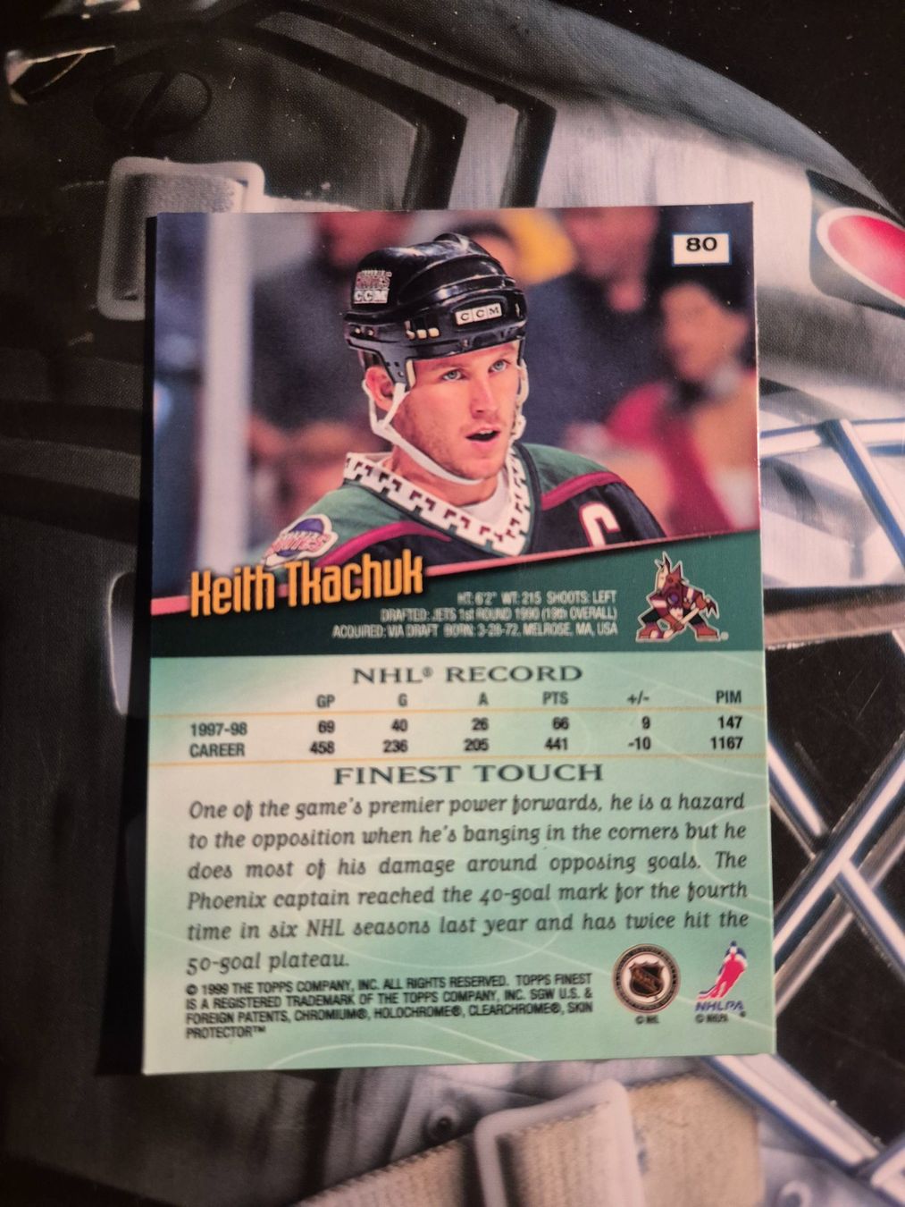 NHL Sammelbilder & Trading cards: NHL Keith Tkachuk Phoenix Coyotes – Gebraucht aus Treiten von Sauber73 1