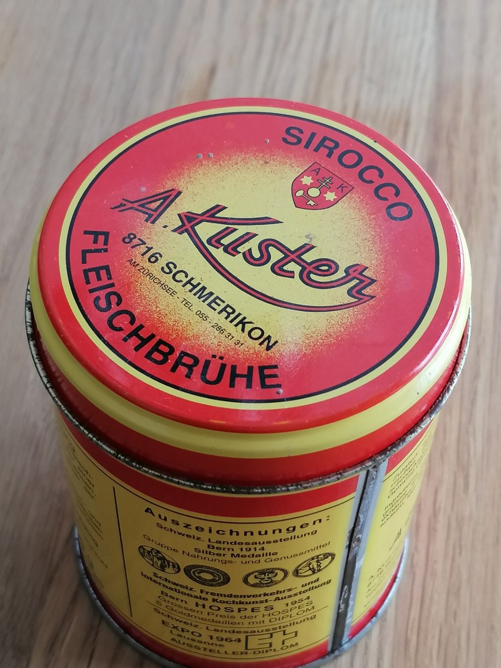 Barattoli: Vintage Blechdose Sirocco Fleischbrühe – Usato da Basel venduto da vintagecollector 2