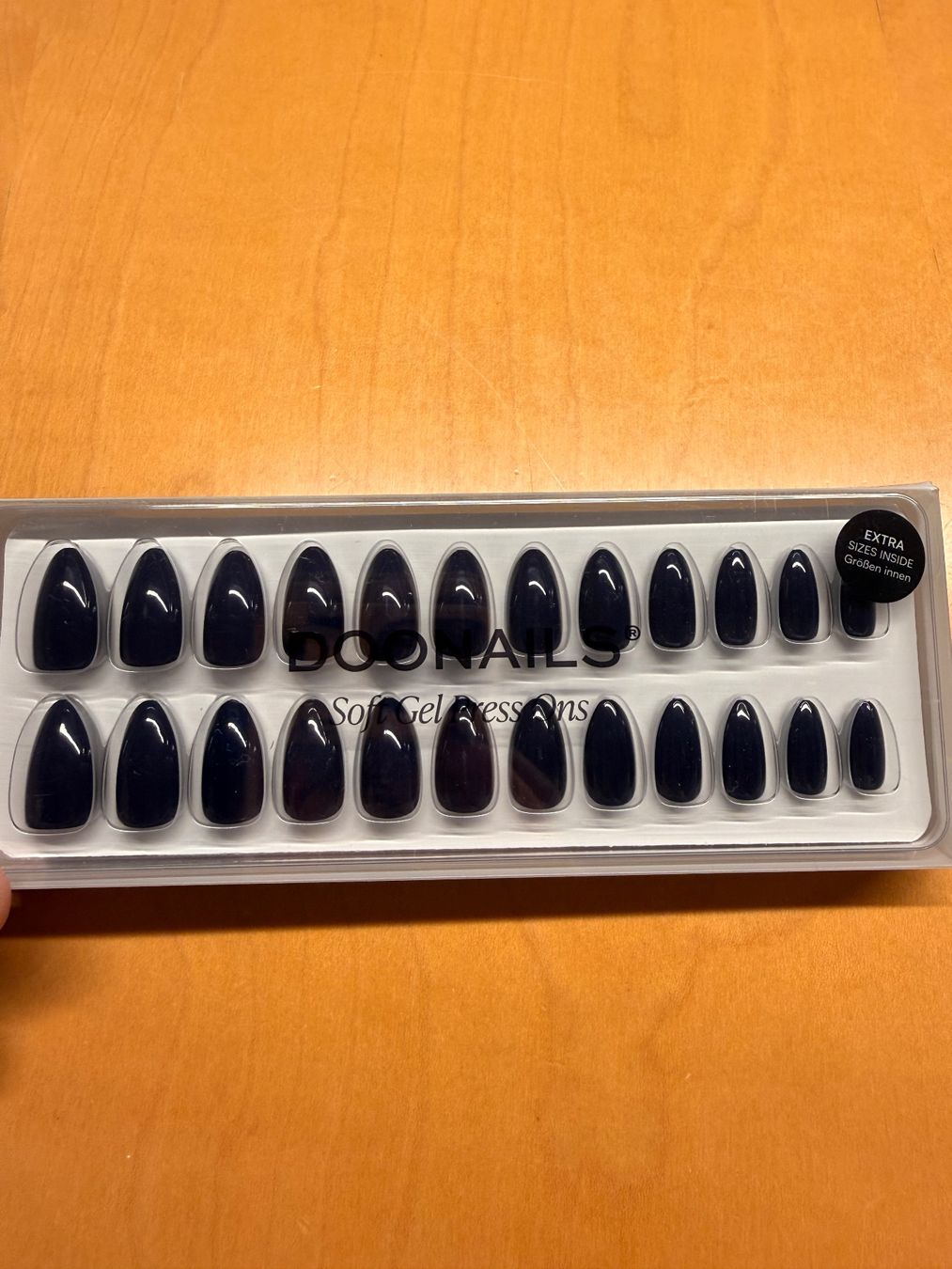 Unghie finte: DOONAILS Soft Gel Press Ons, Ocean, Short Almond – Nuovo e nell'imballaggio originale da Zollikofen venduto da S.Hontas