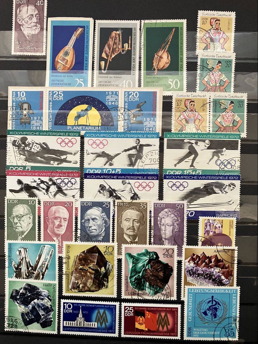 Tutti i francobolli: Deutschland DDR gest/postfr 6s 1970-73 – Usato da Cham venduto da Diablo1232 3
