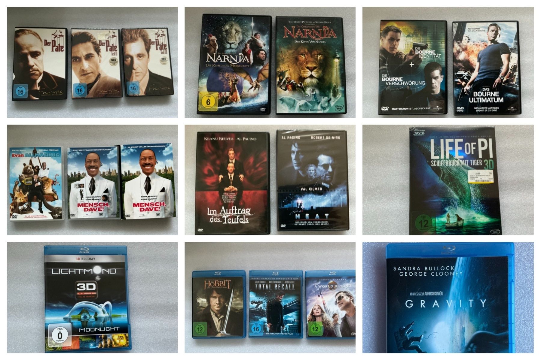 Tutti i DVDs: Bourne - Triologie auf DVD s – Nuovo (secondo la descrizione) da Altnau venduto da mar_kfk2 1