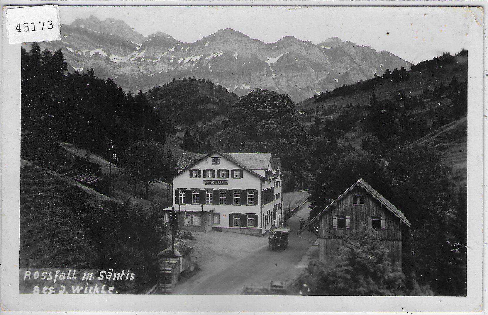 Cartes postales: Hotel Rossfall mit Säntis – D'occasion à Ettingen par Kartenplanet