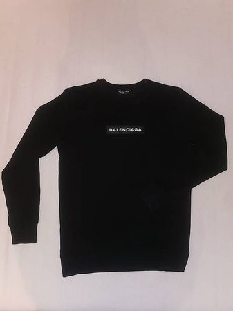 Balenciaga Paris Pullover / Sweater  Schwarz Gr. M