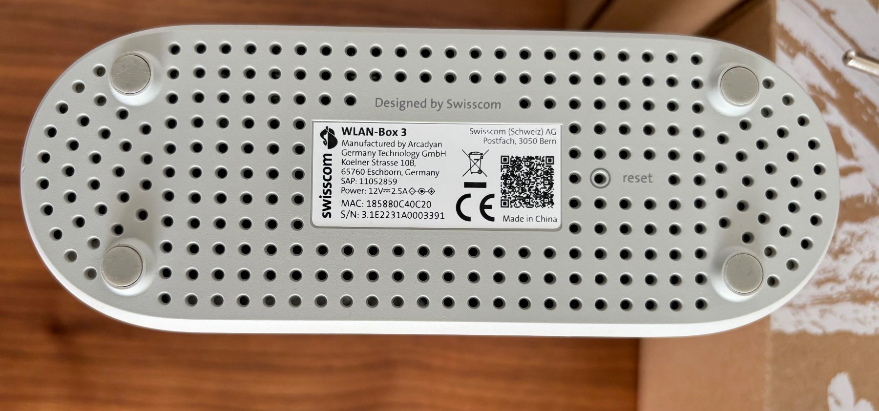 Swisscom Modems & Routeurs: Swisscom WLAN Box 3 – D'occasion à Lohn-Ammannsegg par Uranus2001 1