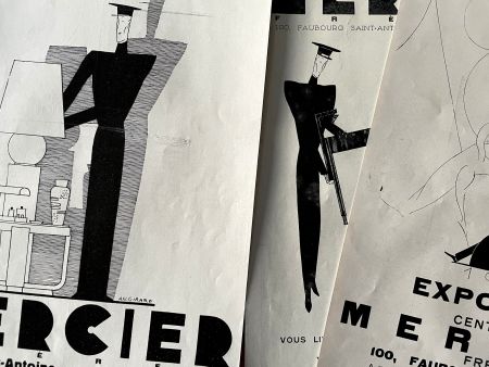 Mercier Möbel - 4 alte Werbungen / Anciennes publicités 1930