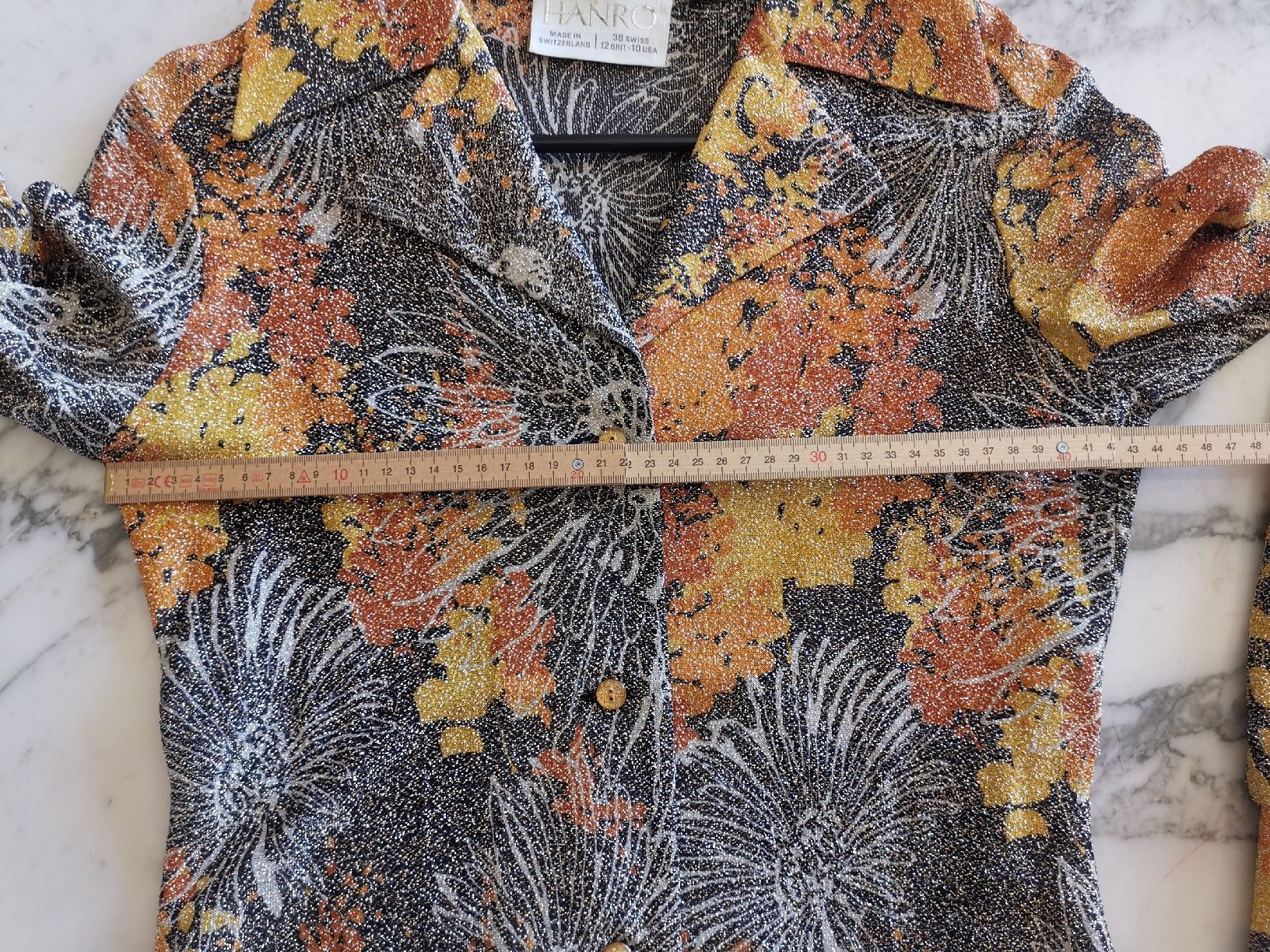 Hanro Camicette: Hanro Vintage Lurex Viskose Bluse  – Usato da Uerikon venduto da pink_flamingo 6