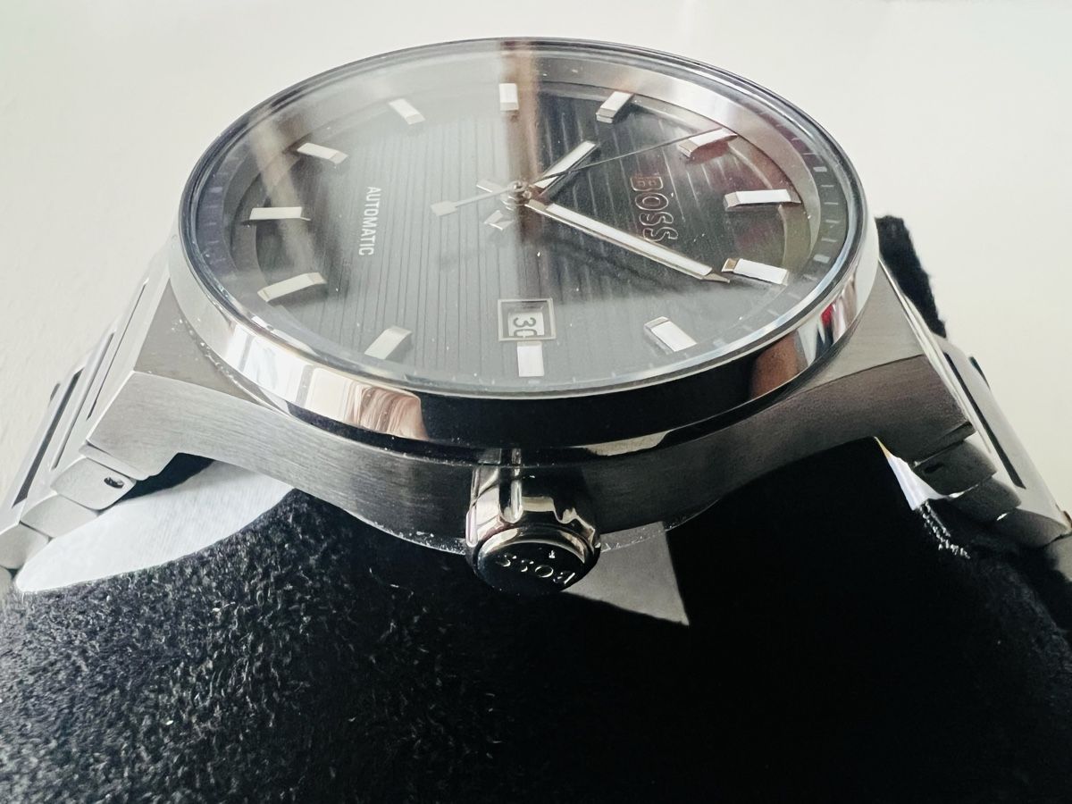 Hugo Boss Orologi: HUGO BOSS Candor Automatic - 41mm - Blue dial - SRP Fr.525.- – Nuovo e nell'imballaggio originale da Le Mont-sur-Lausanne venduto da LycaGallery 5