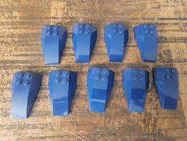 lego 43712 lot de 9 pièces Dark Blue Wedge 6 x 4 Triple