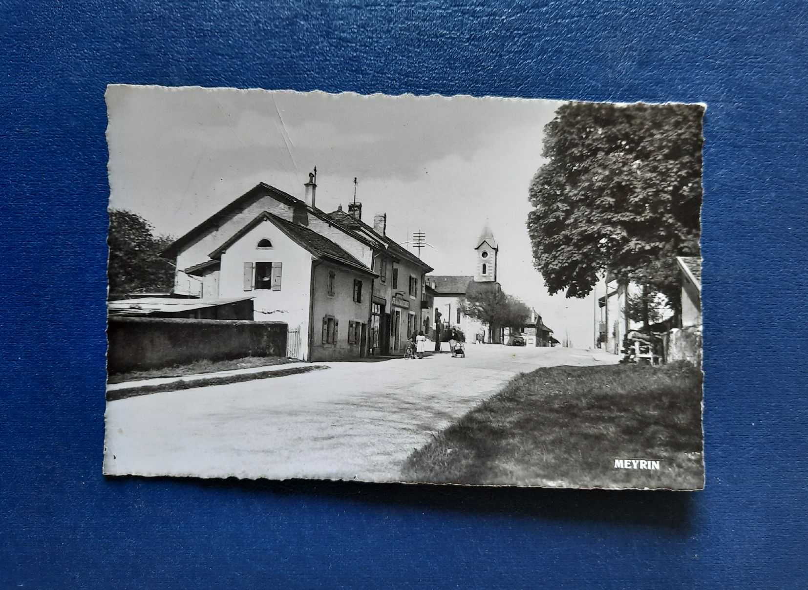 Cartoline postali: Ansichtskarte Meyrin, gest 1954 Feldpost – Usato da Marly venduto da neu-adlerauge65
