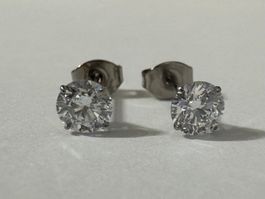 Ohrstecker 1.0ct Labor-Diamanten