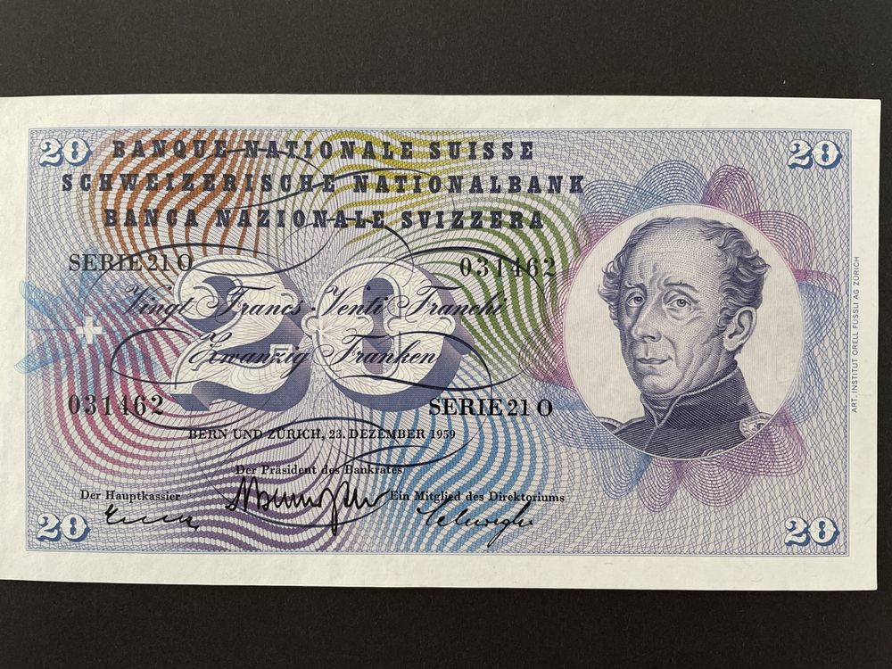 Banknote 20 Fr, 1959 (4) | Kaufen auf Ricardo