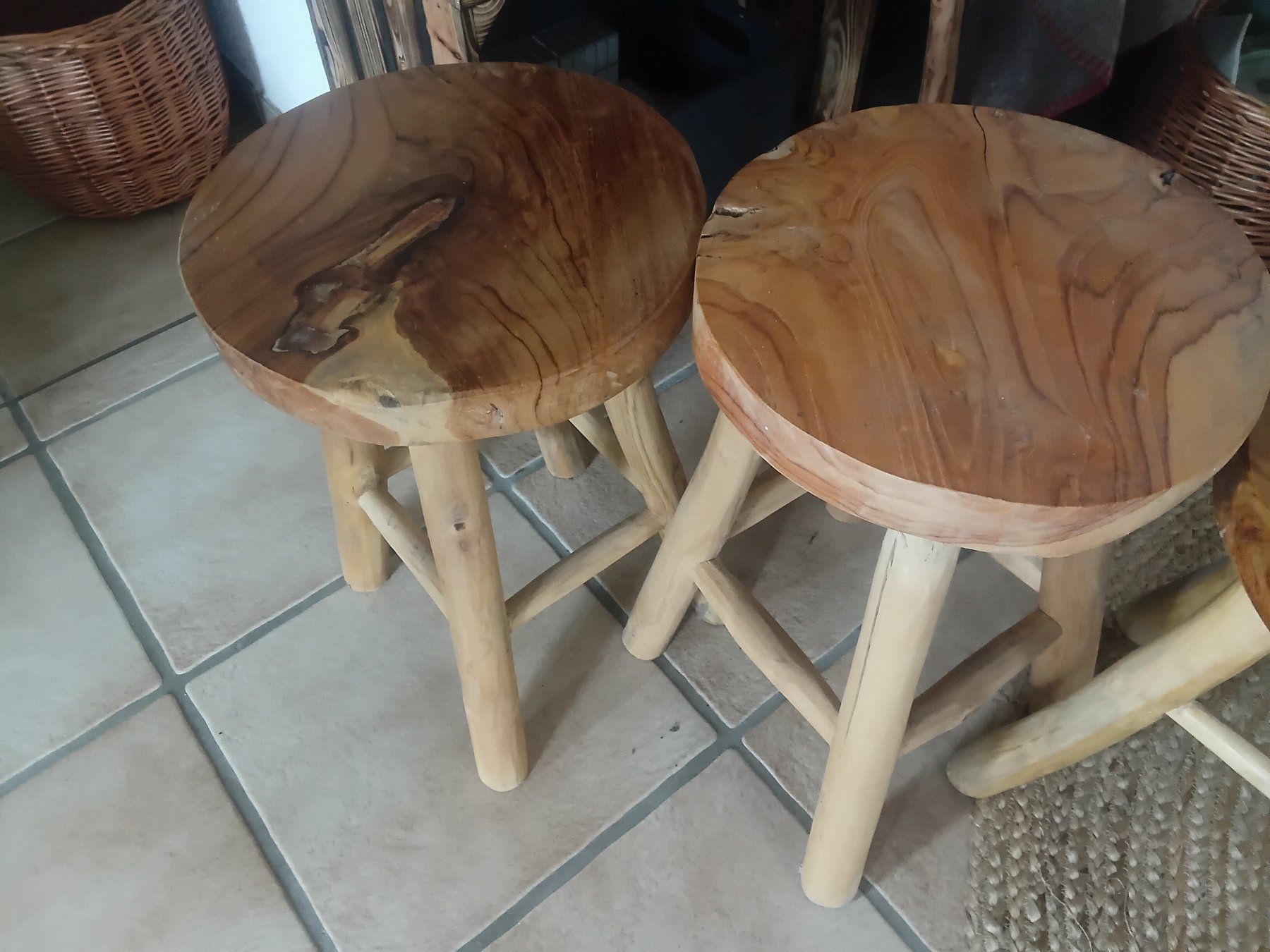 Hocker: 5 kleine Holz Hocker Schemeli – Gebraucht aus Riniken von Kandergrund86 2