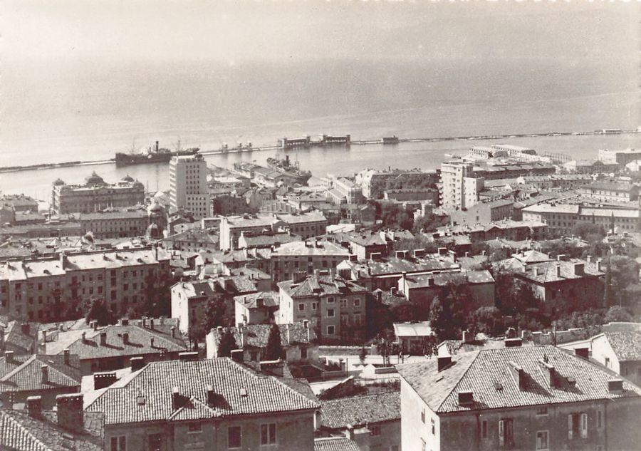 Cartoline postali: Rijeka, datiert 1958 – Usato da Frauenfeld venduto da POML