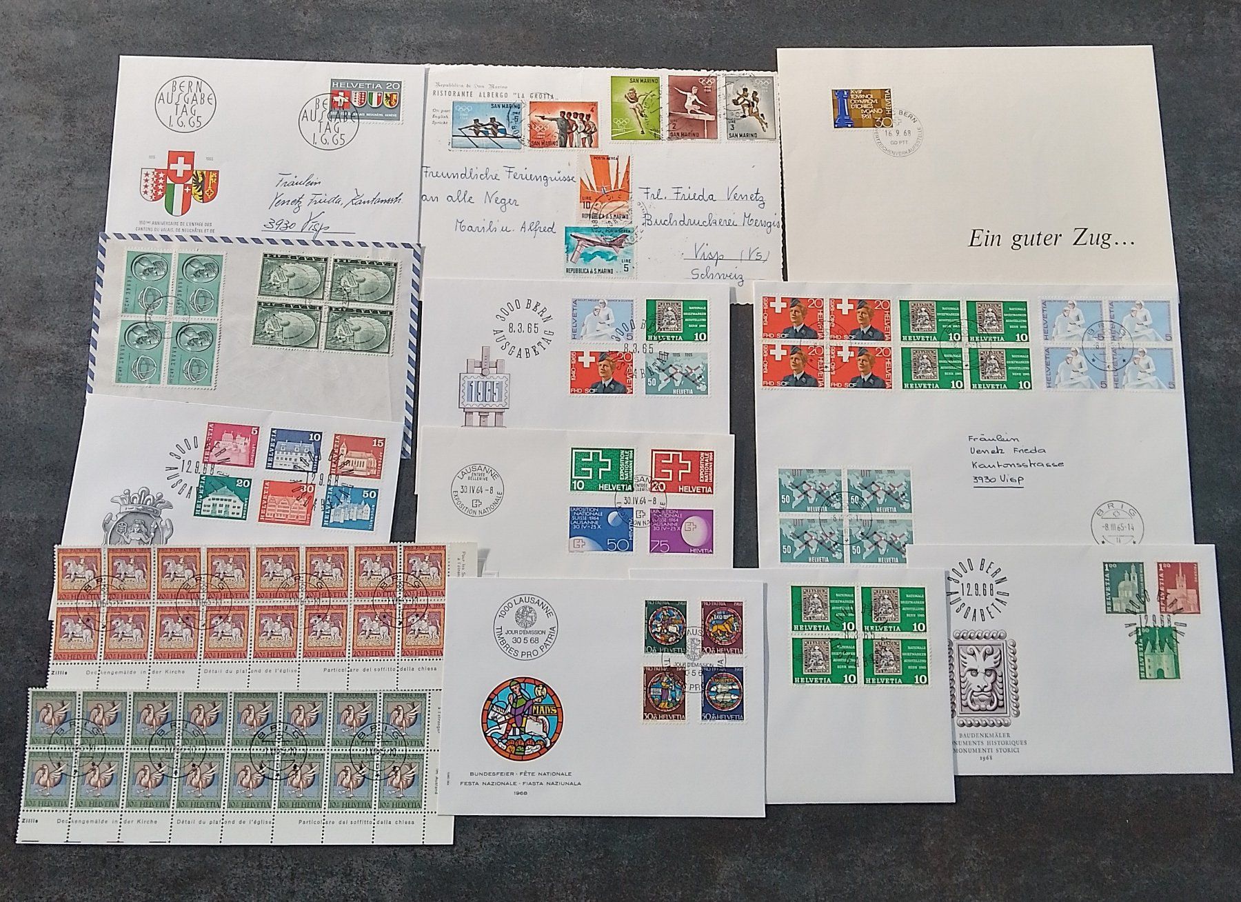 Tutti i francobolli: Briefmarken und Ersttagsbriefe – Usato da Wohlen AG venduto da salamanderspielwaren 1