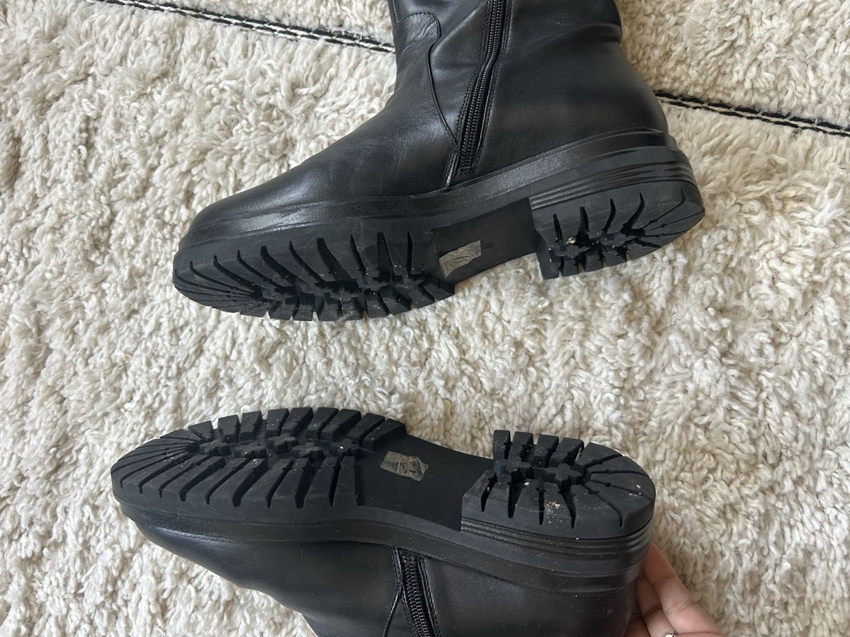 Scarpe da donna: Schwarze Hammerstein Stiefel aus Leder, Grösse 40 – Usato da Bern venduto da FreitagsSachen22 2