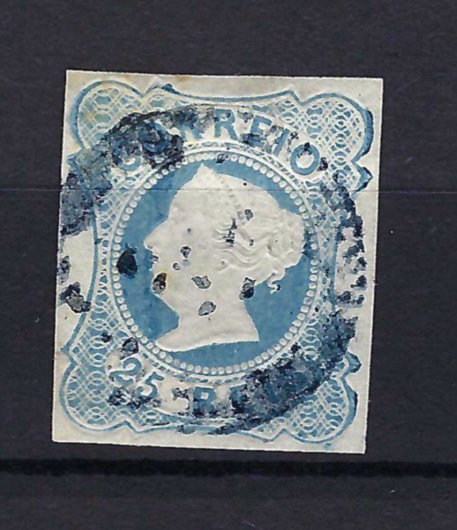 Tutti i francobolli: Portugal 1853 25 reis – Usato da Laupersdorf venduto da Rc.Jb