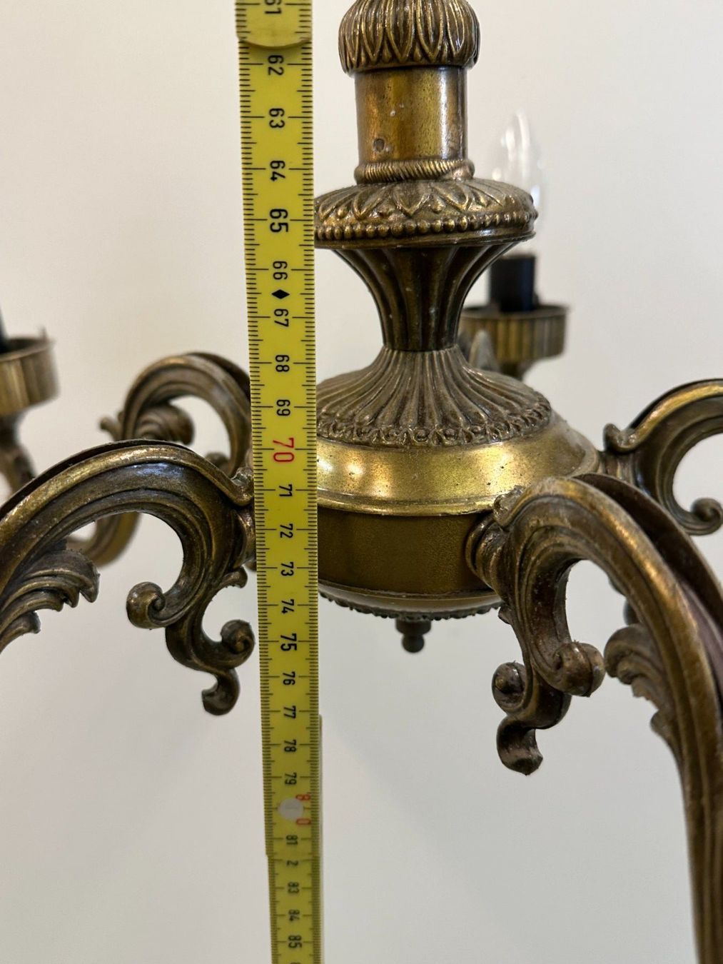 Kronleuchter & Deckenlampen: Antike Messing Hängelampe / Lampe mit 5 Leuchten – Gebraucht aus Luzern von Lager6640 6