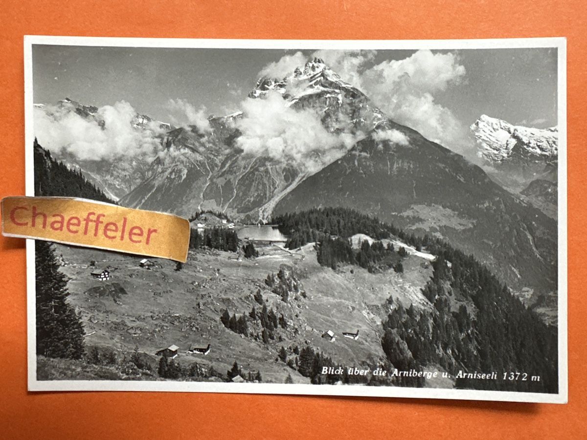 Cartoline postali: Blick über die Arniberge und Arniseeli. – Usato da Zürich venduto da Chaeffeler