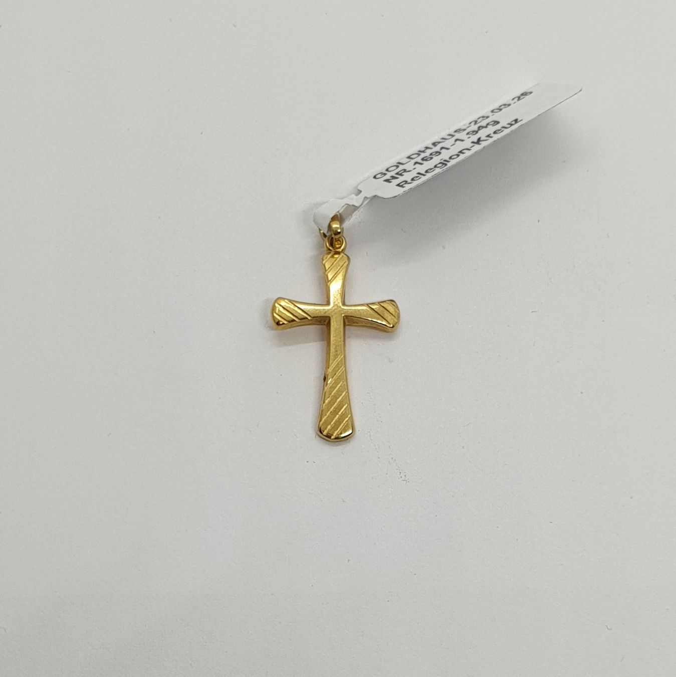 Anhänger: Echt 18K Gold - Kreuz Anhänger – Gebraucht aus Luzern von Goldhaus-Luzern