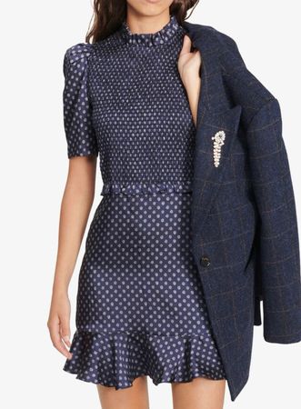 New SANDRO KLEID  FR 40 /EU38 Dunkelblau Farbe