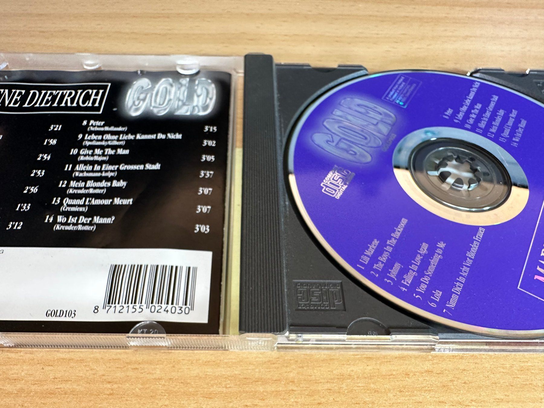 CD: Marlene Dietrich – Gold – Usato da Rikon im Tösstal venduto da Alpenmutz 2