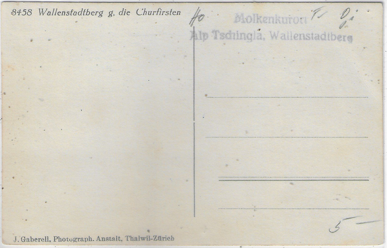 Cartoline postali: Wallenstadtberg gegen die Churfirsten – Usato da Ettingen venduto da Kartenplanet 1