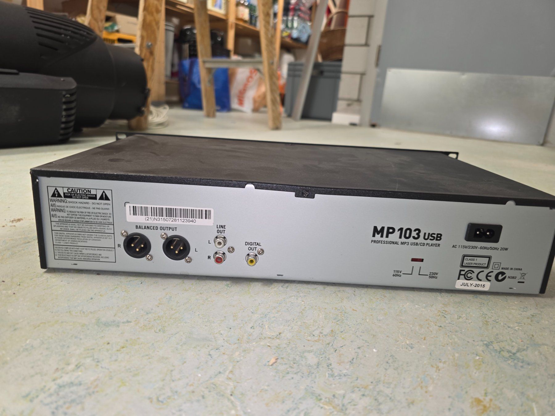 Numark Multimediaplayer & Streamer: Numark MP103 USB – Gebraucht aus Langnau am Albis von Michel_BaumgartnerLA 3