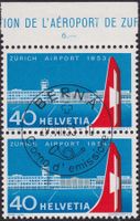 1953, Nr.313 (Flugplatz) +ET-Stempel (italienisch), 250.-+