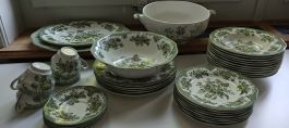Enoch Wedgwood Tunstall "Asiatic Pheasants" Grün