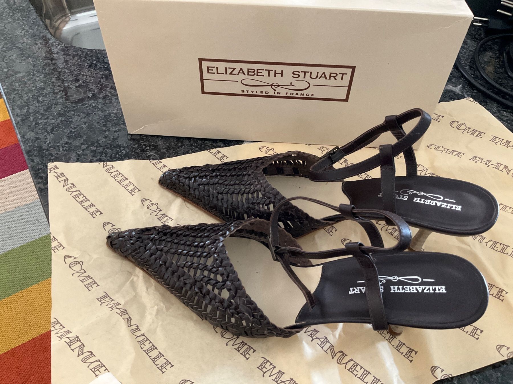 Scarpe da donna: Escarpins neufs Elizabeth Stuart brun p.39 – Nuovo e nell'imballaggio originale da Murten venduto da Louis1954