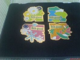 4x Bliieb gesund Sonderedition Pins