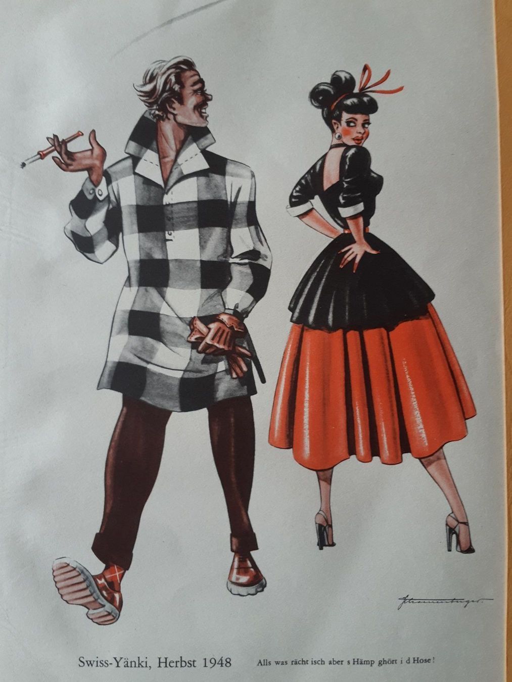 Grafica & Litografie: Nr. 7 original Litho Nebelspalter – Usato da Grindelwald venduto da carro5