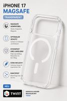 iPhone 17 MagSafe Hülle transparent – neu