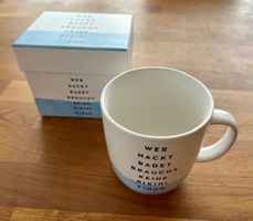 Originelle Tasse aus Porzellan für Tee oder Kaffee