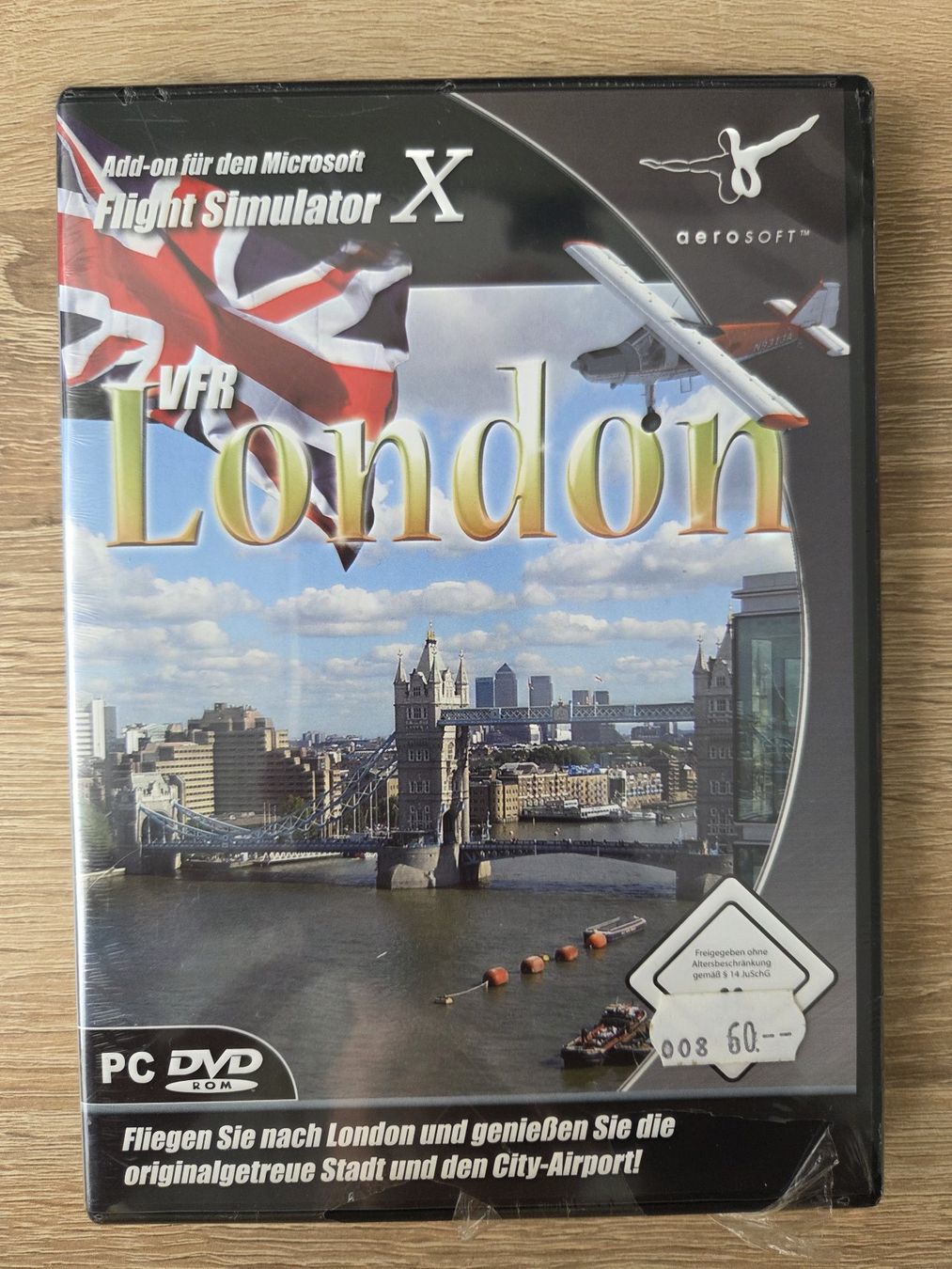 Giochi: VFR London for Flight Simulator X - RARE - PC - NEW – Nuovo e nell'imballaggio originale da Carouge GE venduto da Franllo