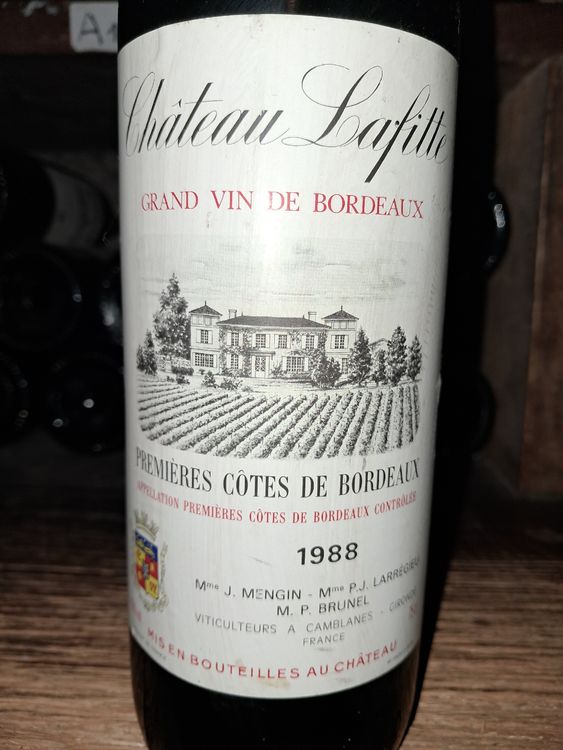 Chateau lafitte premieres cotes de bordeaux 1988 Kaufen auf Ricardo