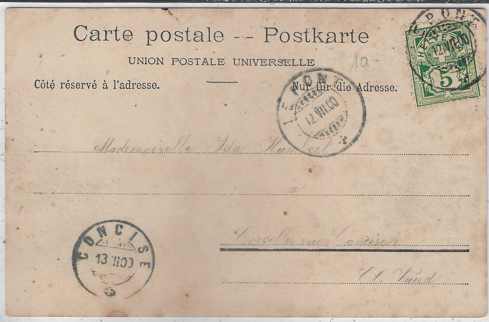 Cartoline postali: Lac de Joux - Vue generale – Usato da Ettingen venduto da Kartenplanet 1