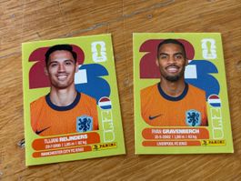 Panini NED 10 Reijnders, NED 11 Gravenberch - 2 Bilder