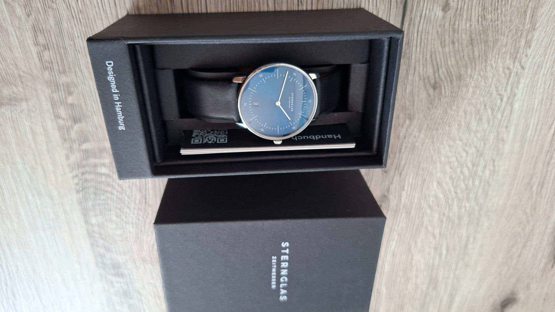 Orologi: Sternglas Naos Blaues Sunburst Dial – Nuovo (secondo la descrizione) da Kreuzlingen venduto da mic_m695 4