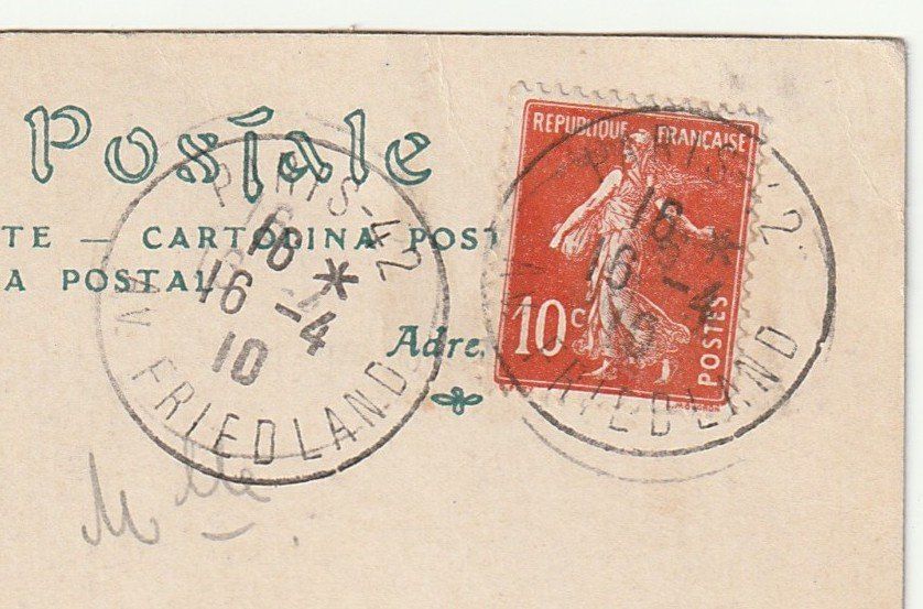Ansichtskarten: Postkarte Paris Eiffelturm mit Elefant 16.04.1910 – Gebraucht aus St. Gallen von Ricardo_Deals 2